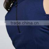 Womens Fashion Navy Blue Western Style Party Sweater Dress With High Quality thumbnail-4