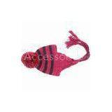 Kids and babies knitting ear flap cap, fashionable stripes style, made of ice land yarn