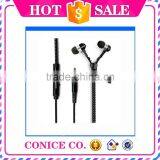 Cheap Noise Cancelling Function Metal Plug Zipper In-Ear Earphone With Mic thumbnail-4