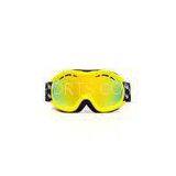 Double Lens No Fog Kids Snowboarding Goggles for Girls , Yellow / Blue / Green