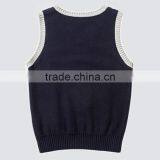 School Uniform Suppliers Woolen Sweater Designs for Children,kids Knit Vest Pattern Child Sleeveless Sweater thumbnail-4