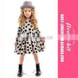 2017 New Girl Long Sleeve Cotton Casual Skirt Kids Cat Printed Party Dress thumbnail-1