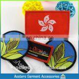 3 d Woven Lable Printing Patch Badge Embroidery Badges Embroidered Flower Applique Badge thumbnail-2