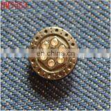 New Fashion Charming Metal Round Diamond Jeans Rivet