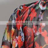 Сексуальная печать, длинные рукава, женская одежда, свободный стиль, воротник-туртл, на шнуровки thumbnail-4