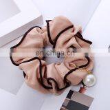 15colors Free Ship Summer Fashion Hair Accessories Pure Colors Silk-like Fabric Ladies Scrunchies thumbnail-4