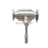 DIN/SMS/3A Sanitary 2 Way Ball Valve Triclamp End With Stainless Steel Handle Forged Valve Body thumbnail-3
