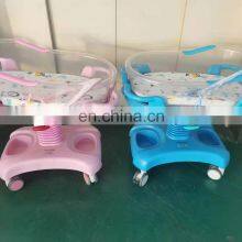 Wholesale ABS Adjustable Height Baby Bed Crib With Wheels for New Born Baby thumbnail-4