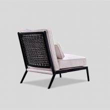 Modern Leisure Chair LC1511-15 Stainless Steel Frame Fabric Upholstered Leisure Chair thumbnail-2