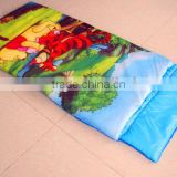 Children envelope sleeping bag with hood