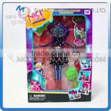 Mini Qute kawaii beautiful American Latex big head Alien girl kids fashion Plastic doll educational toy accessories NO.YS2013-2B