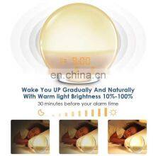 Wake Night Light Alarm Clock With Sleep Trainer Natural Sound Machine and FM Radio & APP Connection thumbnail-3