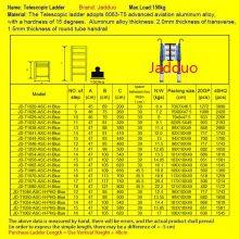 Single Blue Telescopic Ladder With Hook+Anti-slip Cushion thumbnail-2