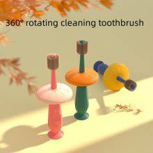 360 Degree Rotating Cleaning Toothbrush Baby Silicone Toothbrush Waterproof Oral Care Teeth Whitening Manual Silicone Toothbrush thumbnail-3