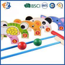 Wooden Outdoor Kids Animal Croquet Play Garden Toy Set thumbnail-3