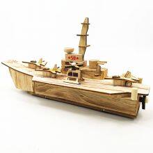 Wooden Aircraft Carrier Model thumbnail-3