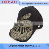 Promotional Logo Printed baseball cap with rhinestone