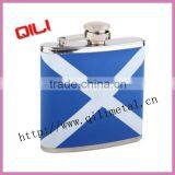 Silk Screen Printing on Leather Hip Flask thumbnail-1