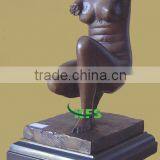 Bronze Nude Half Body Art Decor