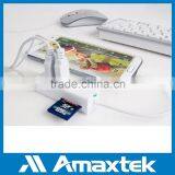 Portable Micro USB OTG Card Reader USB & 3 Port USB Hub thumbnail-6