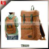 Vintage Online Wholesale Shop Clear Black Leather Drawstring Laptop Backpack Bag thumbnail-1