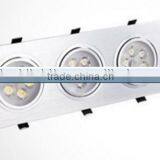 Built-up Promotional Updated Hot Selling CE Led Grille Lamp Recessed Mounted Downlight Led Grille Light Ceiling Lamp 3*5W 15W