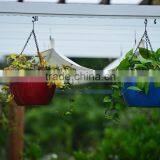 Hanging Flower Pot , Home Garden Plastic Flower Pot ,Hanging Planter With Iron,hanging Basket, thumbnail-1