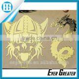 Custom Decorative Sticker Silver Nickel Electroform Sticker Embossed Metal Sticker