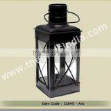 Glass Lanterns--Rectangular Glass Lantern With Copper Antique Finish thumbnail-1