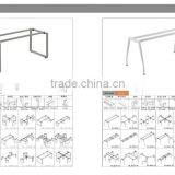Best Selling Office Table Office Furniture Metal Legs Desk