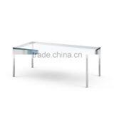 Long and Square Glass Table, Glass Coffee Tables, Glass Tee Table CT-611 thumbnail-4