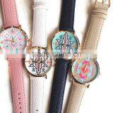Tribal Watch, Aztec Watch, White Trendy Aztec Printed Watch thumbnail-1