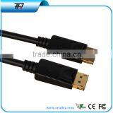 DisplayPort 1.2 Cable Connector Displayport Female for Male Adapter