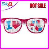 Fashionable Plastic Pinhole Party Sunglasses thumbnail-3