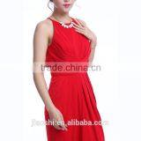 Europe and America OEM Fashion Style New Designer Long Red Color Formal Party Dress for Women thumbnail-3
