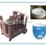Rotomolded Plastic Adjustable Dish Carts Approved by FDA,CE,ISO thumbnail-6