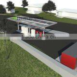 New design ETFE economical toll stations membrane structure with self-cleaning