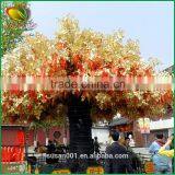 Hot Sale Decorative Tree Artificial Golden Tree Fiberglass Trunk Artificial Golden Wishing Tree thumbnail-1