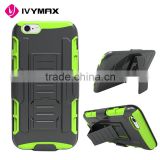 Triple defender hybrid combo case for iphone 6S mesh combo case