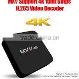 Cloudnetgo RK3229 Quad Core 32 Bit Android 4.4 UHD 4K MXV 4K Smart OTT TV Box Media Player Box in 1G+8G Good Performance TV Box