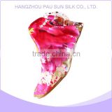 Made in China rose printed silk scarf