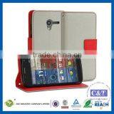 C&T Wallet Flip PU Folio Leather Cover Case Stand for Motorola Moto X thumbnail-2