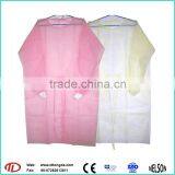 Disposable Non Woven Chemical Isolation Gown Yellow