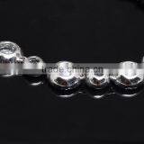 Fashion Lady Style Silver Large Stone Clear Crystal Bracelet thumbnail-3