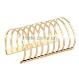 Gold Silver Long Hollow Out Open Cuff Wide Bracelets Bangles For Women Jewelry thumbnail-2