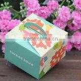 Beautiful Green Paper Gift Box Candy Paper Box for Wedding Children