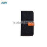 2015 New Design Unique Grid Pattern Denim Leather Case For Pantech Sky VEGA SECRET UP IM-A900L With Special Stand Back up thumbnail-2