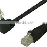 RJ45 Molded Right Angle to Straight Cat6 Patch Cable thumbnail-1