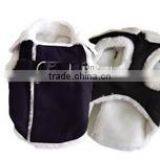 Best selling custom logo black furry winter harness coat clothes pets product22