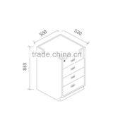 Dental Lab Under Table Cabinet Design 4 Drawer Metal Tool Cabinet With Central Lock